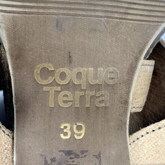 Anthropologie Coque Terra Sanne Block Heel Leather Sandal Size US 8 EU 39 - Picture 13 of 14